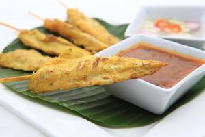 Barbecued Pork satay with Peanut Sauce photo