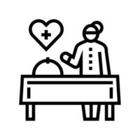 cooking homecare service line icon vector illustration