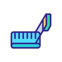 magnetic running track top view icon vector outline illustration