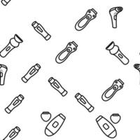 Depilation Equipment Vector Seamless Pattern