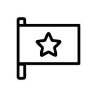 Vietnam flag icon vector. Isolated contour symbol illustration vector
