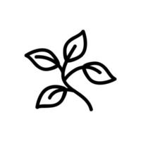 the weed is poisonous icon vector outline illustration