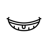 hammock for resting line icon vector illustration