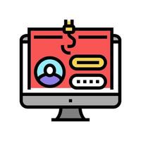 password security system color icon vector illustration