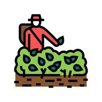 harvest tea color icon vector illustration