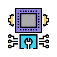 engineering system color icon vector illustration