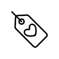 love note icon vector. Isolated contour symbol illustration vector