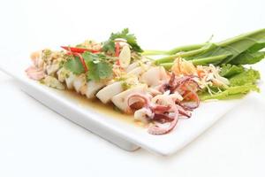 Squid steamed with lemon photo