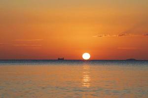 sea sunset images photo