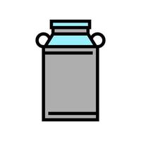 milk can color icon vector illustration
