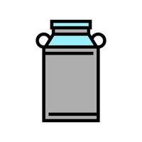 milk can color icon vector illustration