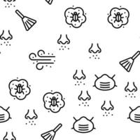 Dust And Polluted Air Vector Seamless Pattern