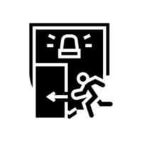 emergency preparedness glyph icon vector illustration