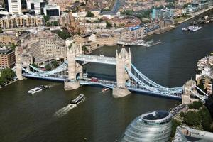 An aerial view of London photo