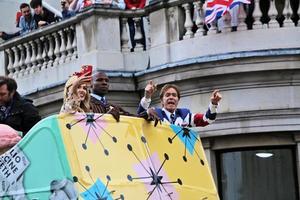 London in the UK in June 2022. A view of the Platinum Jubilee Parade photo