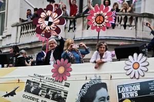 London in the UK in June 2022. A view of the Platinum Jubilee Parade photo