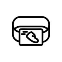 Smartwatch icon vector. Isolated contour symbol illustration vector