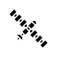 satellite equipment glyph icon vector illustration