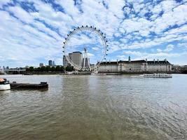 London in the UK in June 2022. A view of the River Thames at Westminster photo