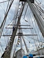 London in the UK in June 2022. A view of the Cutty Sark in London photo