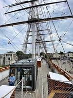 londres en el reino unido en junio de 2022. una vista del cutty sark en londres foto