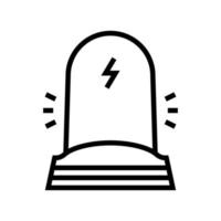 vertical phone charger line icon vector illustration