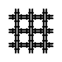 welded wire mesh wwf color icon vector illustration