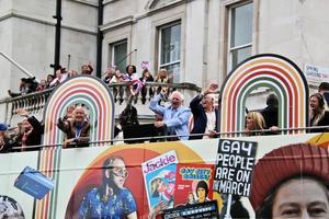 londres en el reino unido en junio de 2022. una vista del desfile del jubileo de platino foto