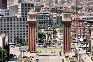A view of Barcelona in Spain photo
