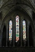 London in the UK in June 2022. A view of a Stained Glass Window in Southwark Cathedrall photo