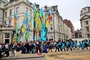 londres en el reino unido en junio de 2022. una vista del desfile del jubileo de platino foto