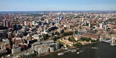 An aerial view of London photo