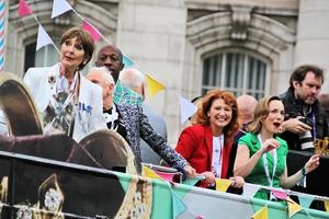 londres en el reino unido en junio de 2022. una vista del desfile del jubileo de platino foto