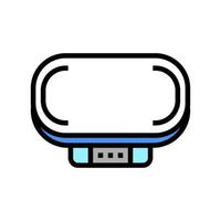 Ilustración de vector de icono de color de escalas de bebé recién nacido