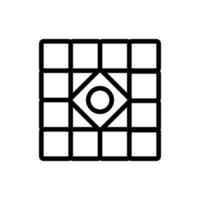 tile pattern icon vector outline illustration