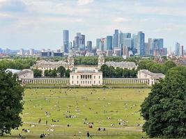 London in the UK in June 2022. Tourists enjoying Greenwich in London photo