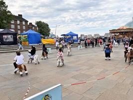 London in the UK in June 2022. A view of Tourists in Greenwich in London photo