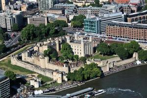 An aerial view of London photo