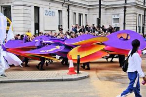 londres en el reino unido en junio de 2022. una vista del desfile del jubileo de platino foto