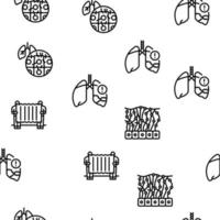 Asbestos Material And Problem Vector Seamless Pattern