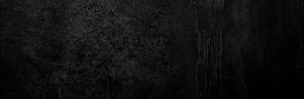 Panoramic black and grey concrete texture background. Scary dark walls, slightly light black concrete cement texture for background. surface dark grunge panorama landscape photo