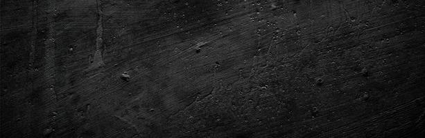 Panoramic black and grey concrete texture background. Scary dark walls, slightly light black concrete cement texture for background. surface dark grunge panorama landscape photo