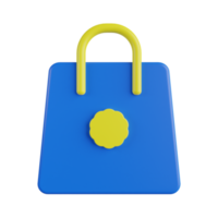 Shopping Bag 3D Illustration png