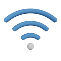 ilustração 3d wi-fi png