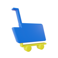 Shopping Cart 3D Illustration png