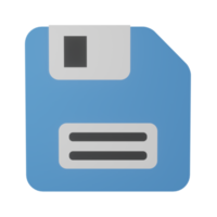 illustrazione 3d del floppy disk png