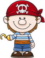 cartoon pirate kids colorful clipart png