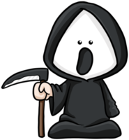 cartoon halloween kids clipart grim reaper png