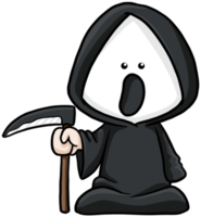 Cartoon Halloween Kinder Cliparts Sensenmann png