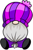 personnage coloré de gnome de dessin animé mignon png